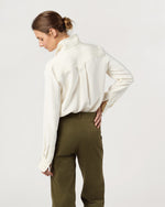 Load image into Gallery viewer, Hannah Blouse in Ivory Silk Crepe de Chine
