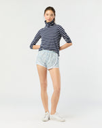 Load image into Gallery viewer, Track Short in Blue Hope Springs Liberty Fabric
