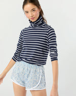 Load image into Gallery viewer, Track Short in Blue Hope Springs Liberty Fabric
