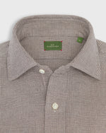 Load image into Gallery viewer, Otto Handmade Sport Shirt in Brown Glen Plaid Flannel
