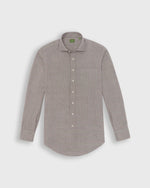 Load image into Gallery viewer, Otto Handmade Sport Shirt in Brown Glen Plaid Flannel

