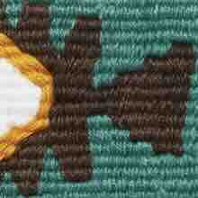 Hand-Loomed D-Ring Belt in Sage Tribal