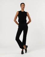 Load image into Gallery viewer, Rosie Shell in Black Cotton/Silk
