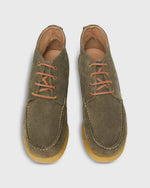 Load image into Gallery viewer, Chukka Crepe Moccasin in Olive Suede
