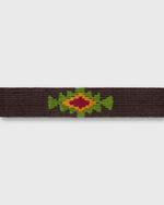 Load image into Gallery viewer, Hand-Loomed D-Ring Belt in Brown Tribal
