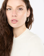 Load image into Gallery viewer, Irregular Hoop Earrings in Silver
