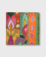 Load image into Gallery viewer, Cotton/Silk Square Scarf in Fatima

