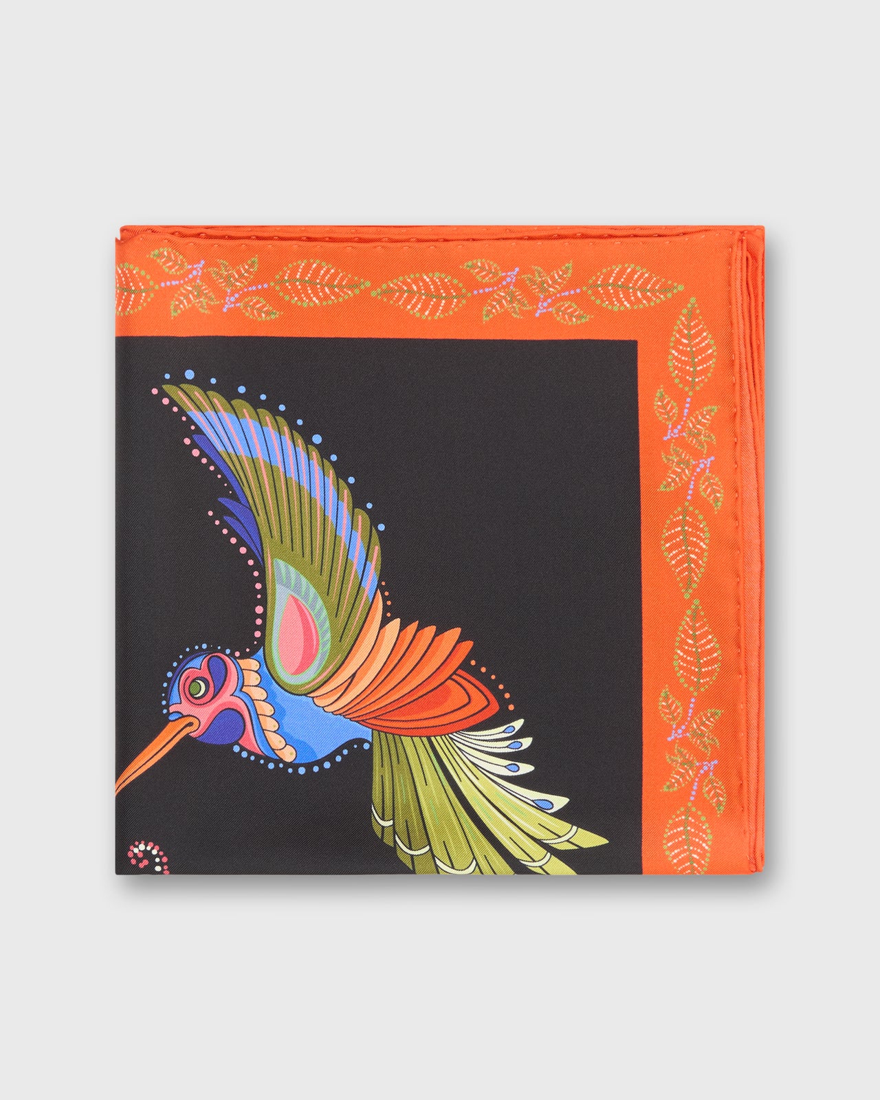 Silk Square Scarf in Hummingbird
