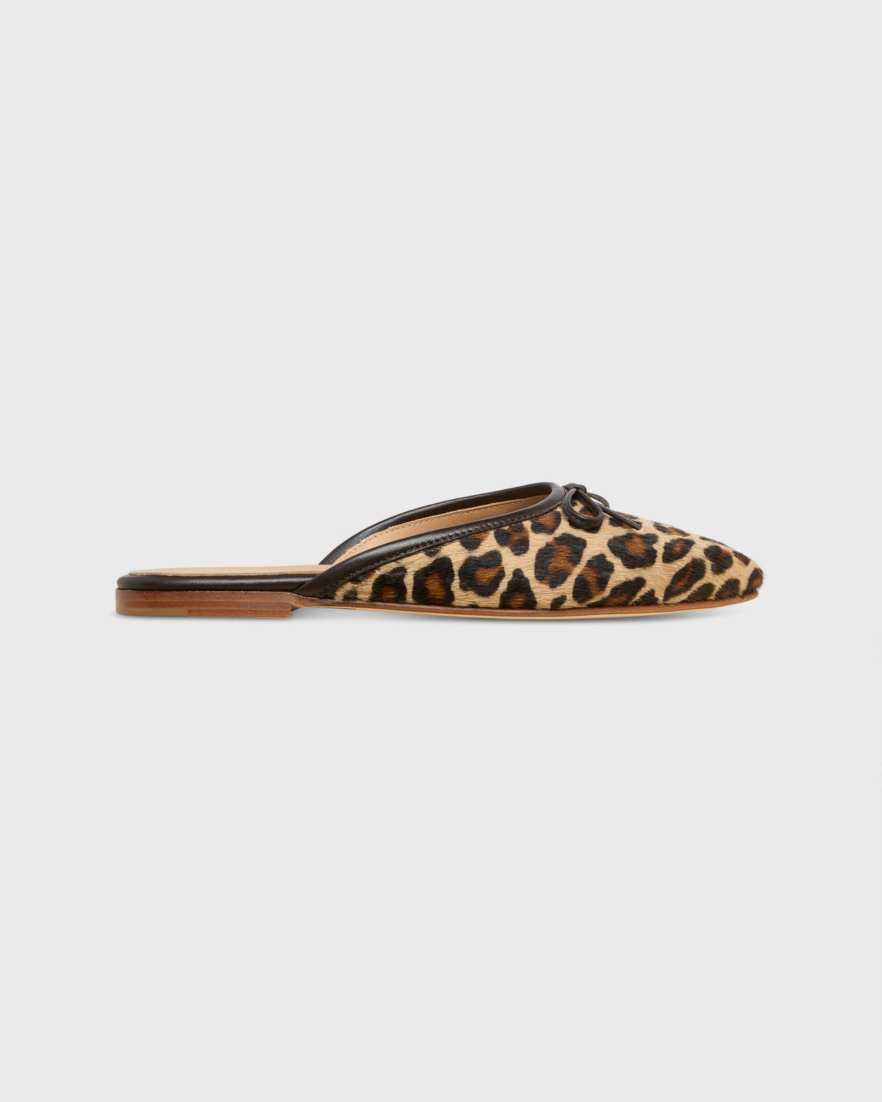 Joy Mule in Leopard Calf Hair