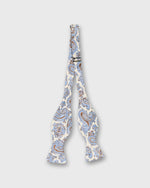 Load image into Gallery viewer, Silk Bow Tie in White Alfred Paisley
