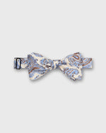Load image into Gallery viewer, Silk Bow Tie in White Alfred Paisley
