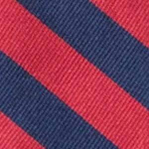 Silk Bow Tie in Navy Quad Stripes