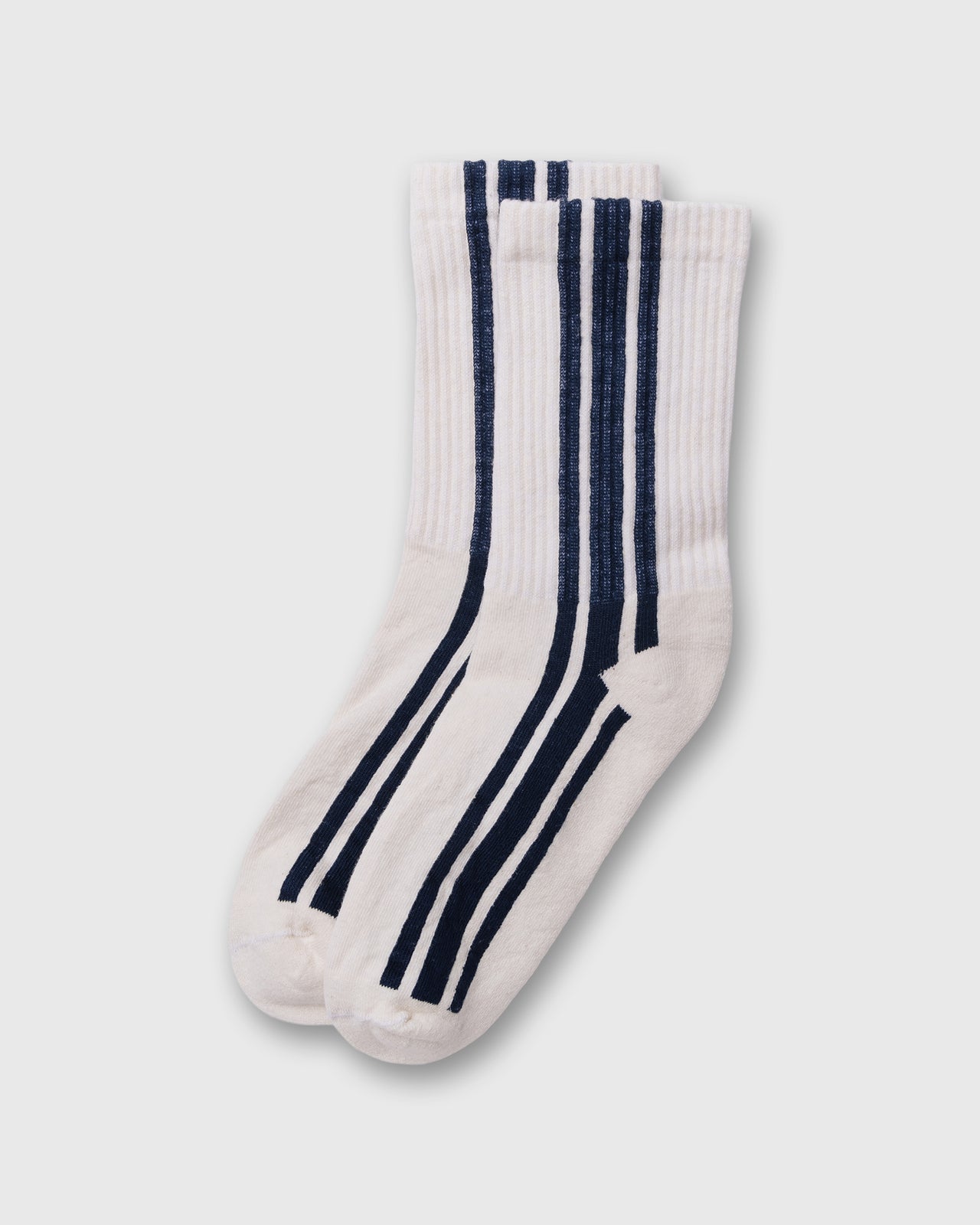 Vertical Stripe Socks in Navy