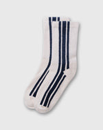 Load image into Gallery viewer, Vertical Stripe Socks in Navy
