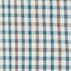 Slim-Fit Spread Collar Sport Shirt in Bone/Tobacco/Spruce Check Poplin