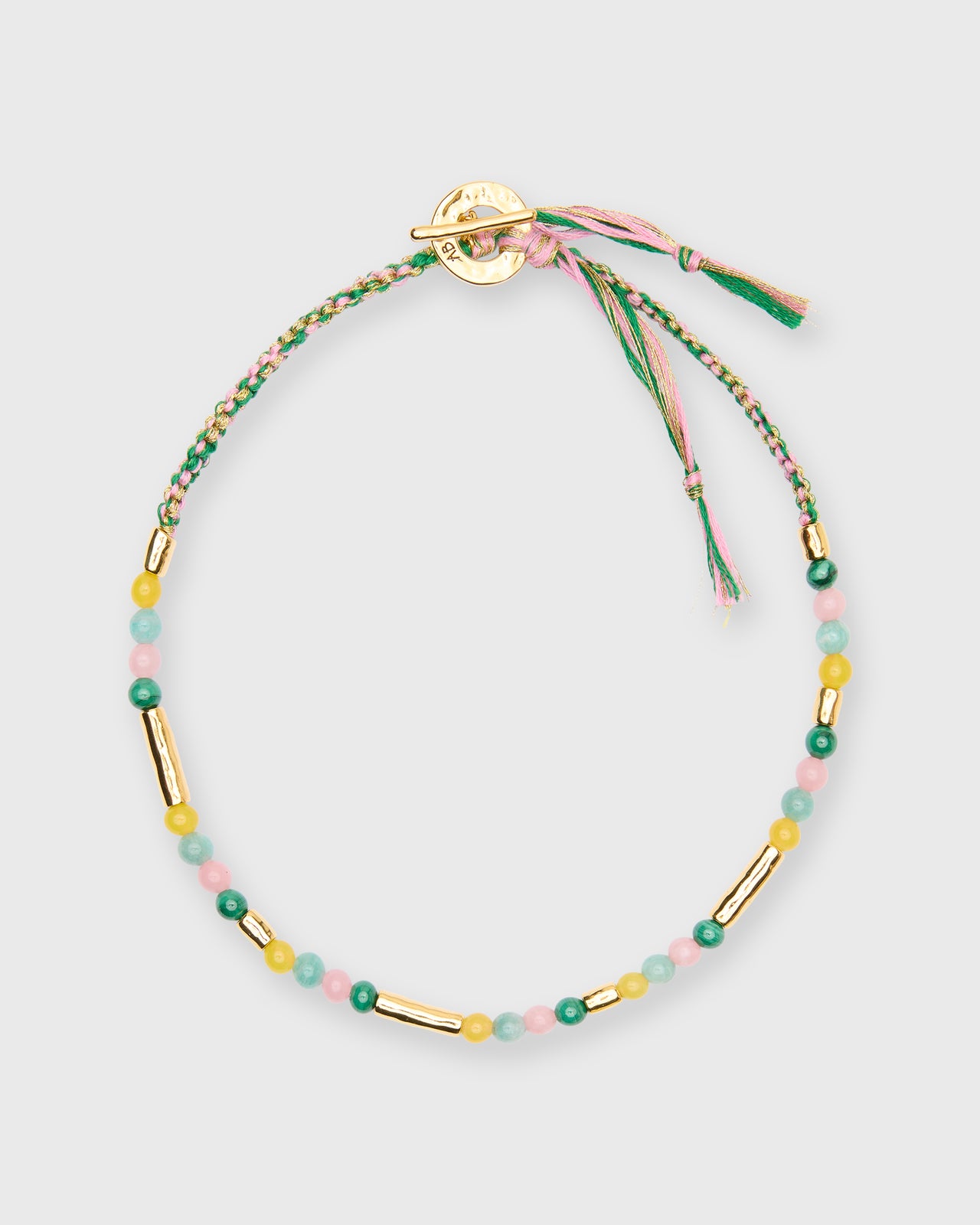 Honolulu Necklace in Pink & Green Multi