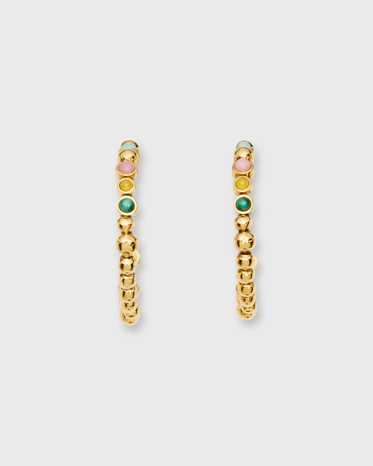 Honolulu Earrings in Pink & Green Multi