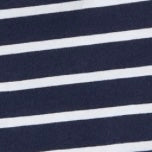 Navy/White Stripe Pima Cotton