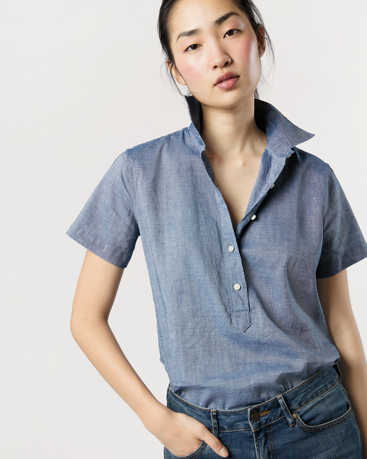 Scout Shirt in Indigo Cotolino Chambray