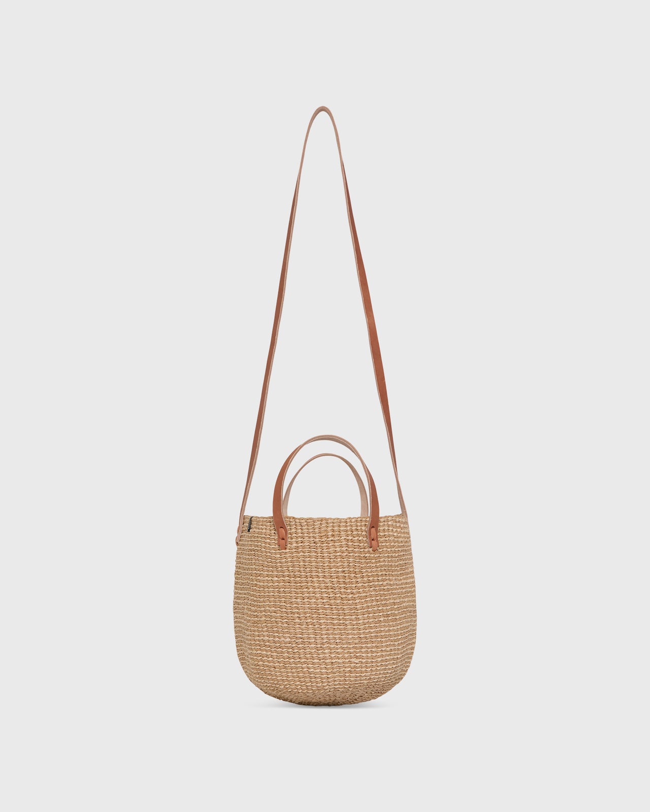 Small Majani Shopper Basket in Natural Brown