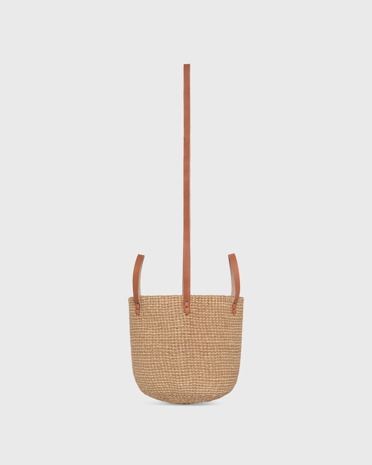Small Majani Shopper Basket in Natural Brown