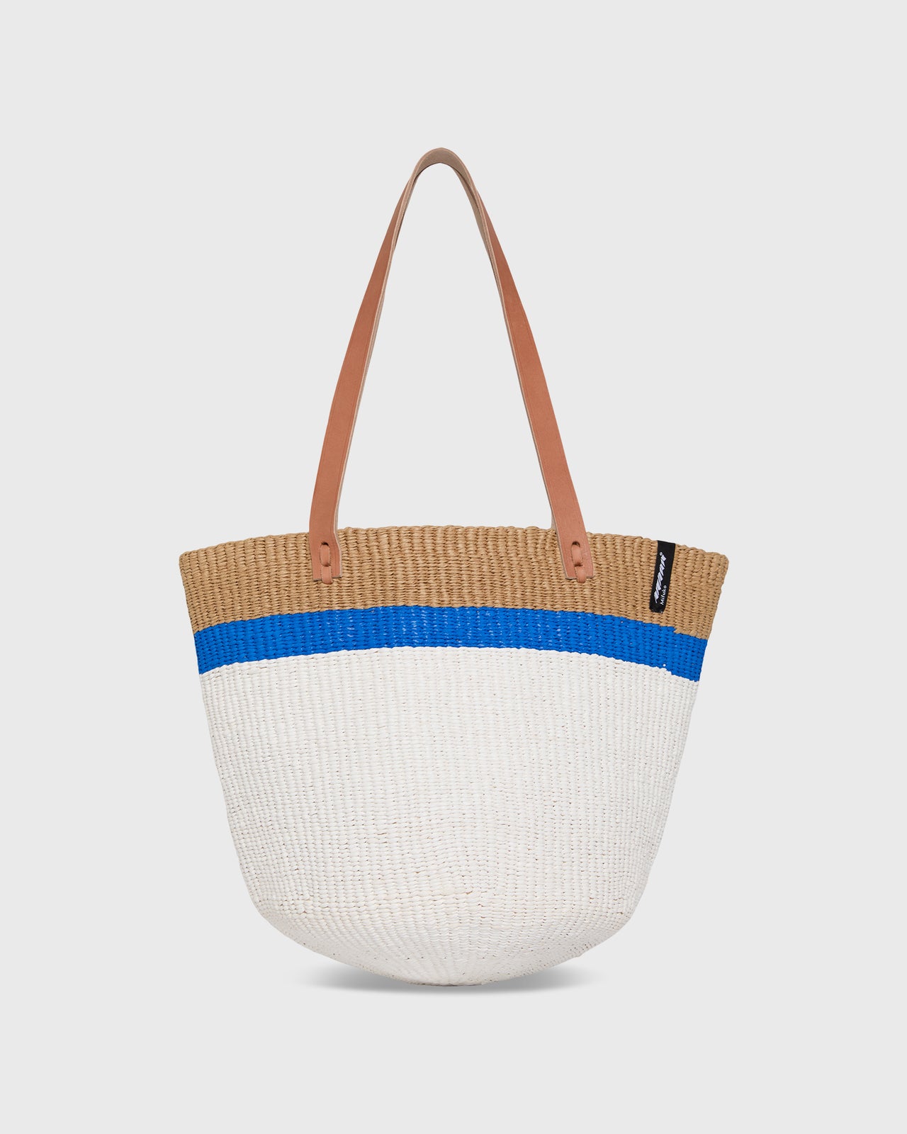 Kiondo Shopper Basket in Top Stripe Blue