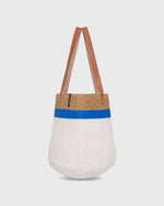 Load image into Gallery viewer, Kiondo Shopper Basket in Top Stripe Blue
