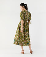 Load image into Gallery viewer, Adriana Short Sleeve Midi Dress in Lichen

