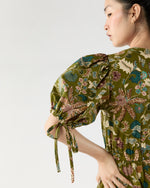 Load image into Gallery viewer, Adriana Short Sleeve Midi Dress in Lichen
