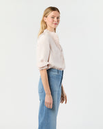 Load image into Gallery viewer, Frill Blouse in Pale Pink Silk Crepe de Chine
