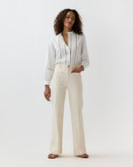 Load image into Gallery viewer, Lina Blouse in Ivory Poplin
