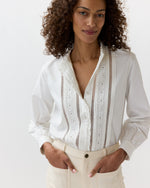 Load image into Gallery viewer, Lina Blouse in Ivory Poplin
