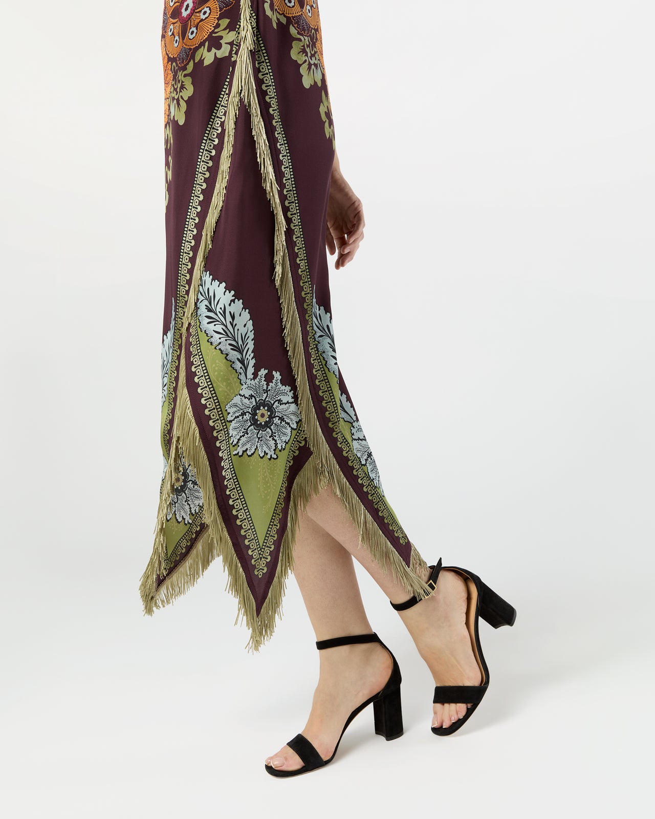Valkyrie Dress in Burgundy Bounty Silk Voile