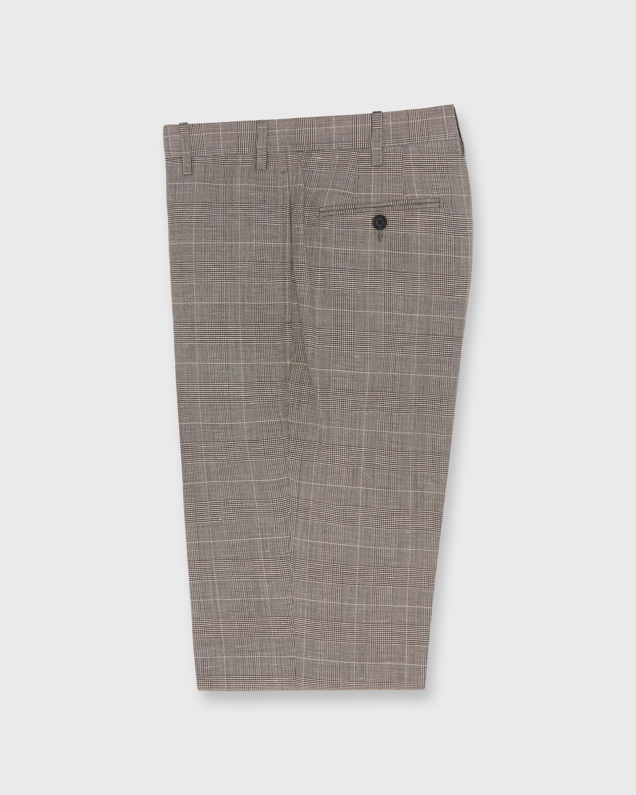 Virgil No. 3 Suit in Mocha/Bone Glenplaid Plainweave