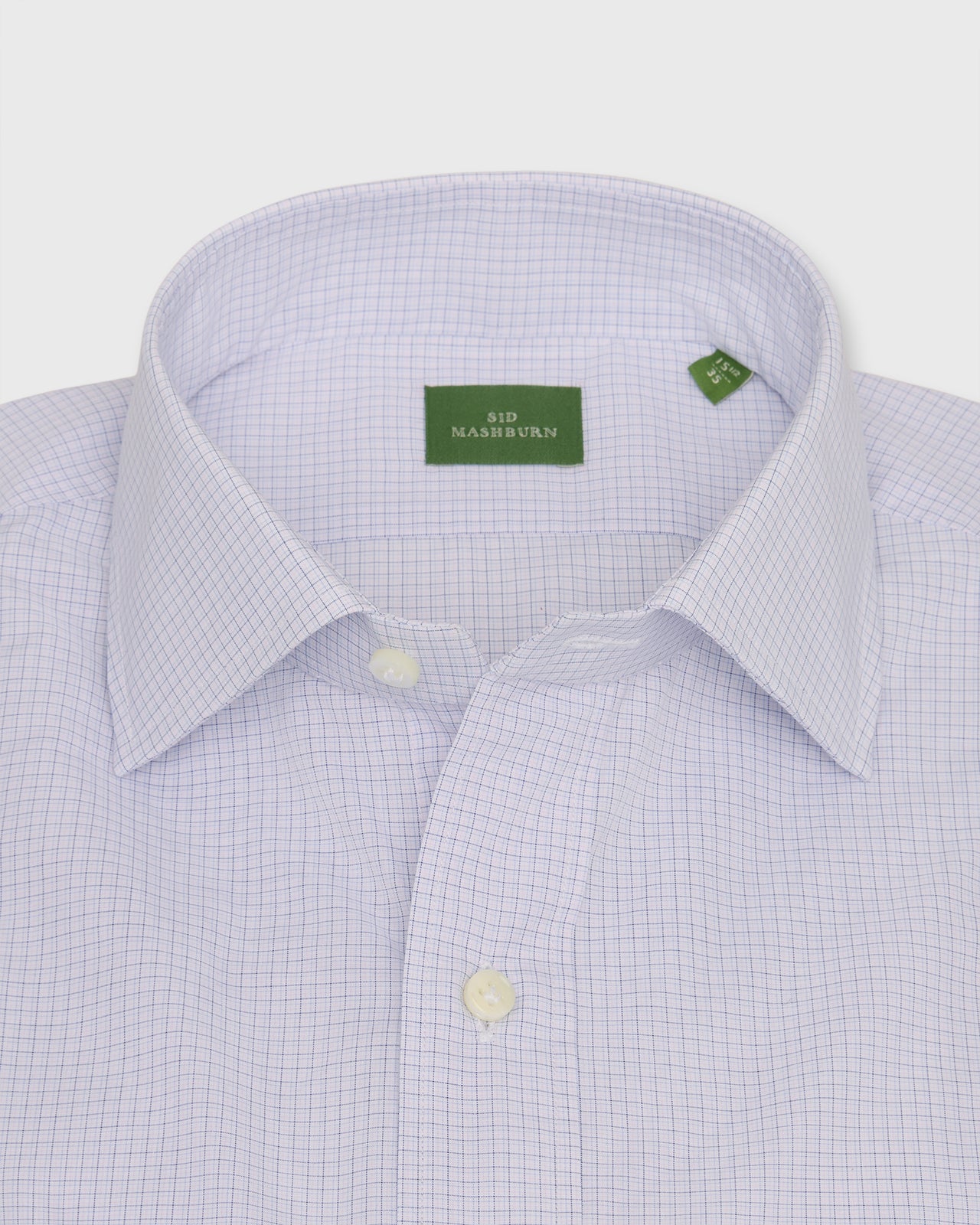 Otto Handmade Dress Shirt in White/Pink/Blue Check Poplin
