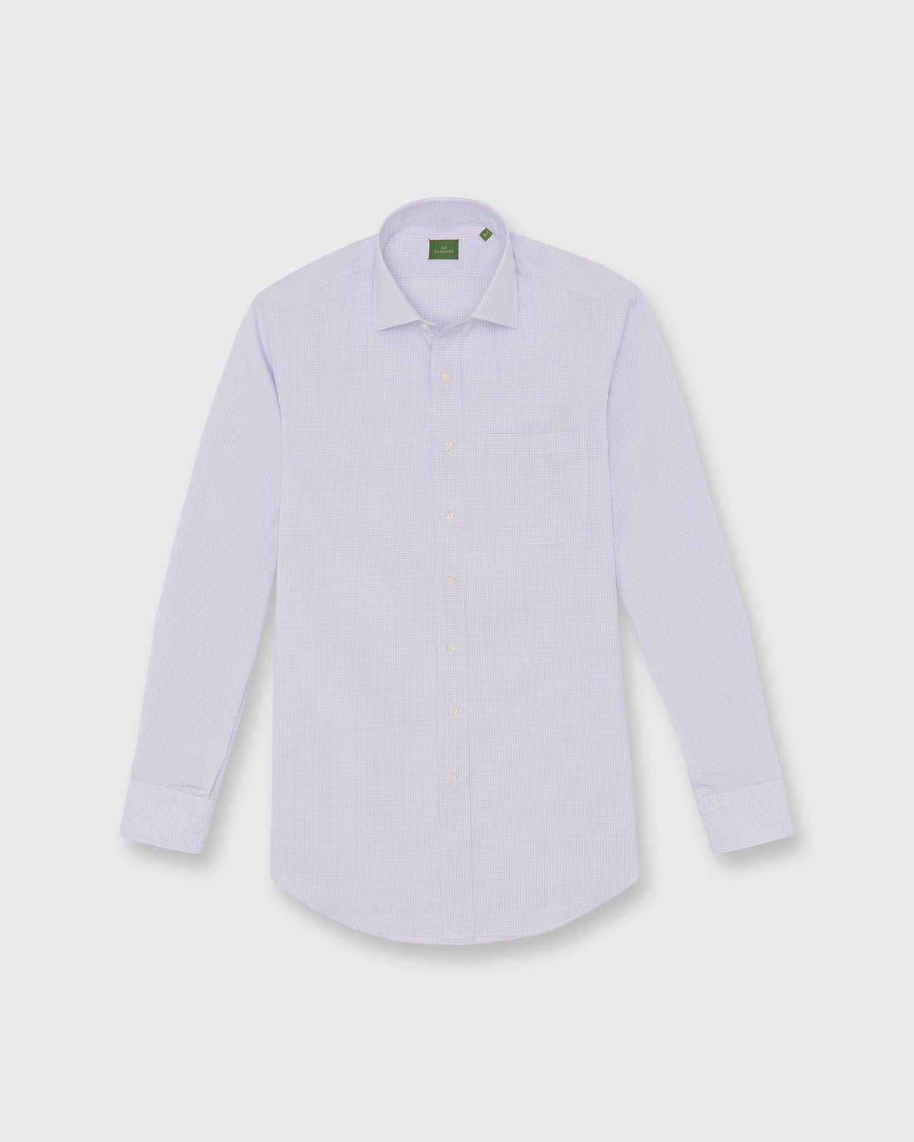 Otto Handmade Dress Shirt in White/Pink/Blue Check Poplin