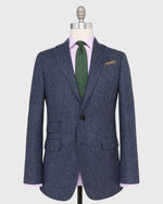 Load image into Gallery viewer, Kincaid No. 2 Jacket in Navy/Blue Herringbone Tweed
