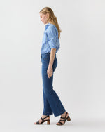 Load image into Gallery viewer, Kendall Flare 5-Pocket Jean in 3-Year Indigo Stretch Denim
