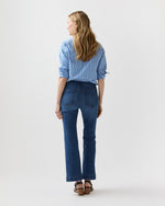 Load image into Gallery viewer, Kendall Flare 5-Pocket Jean in 3-Year Indigo Stretch Denim

