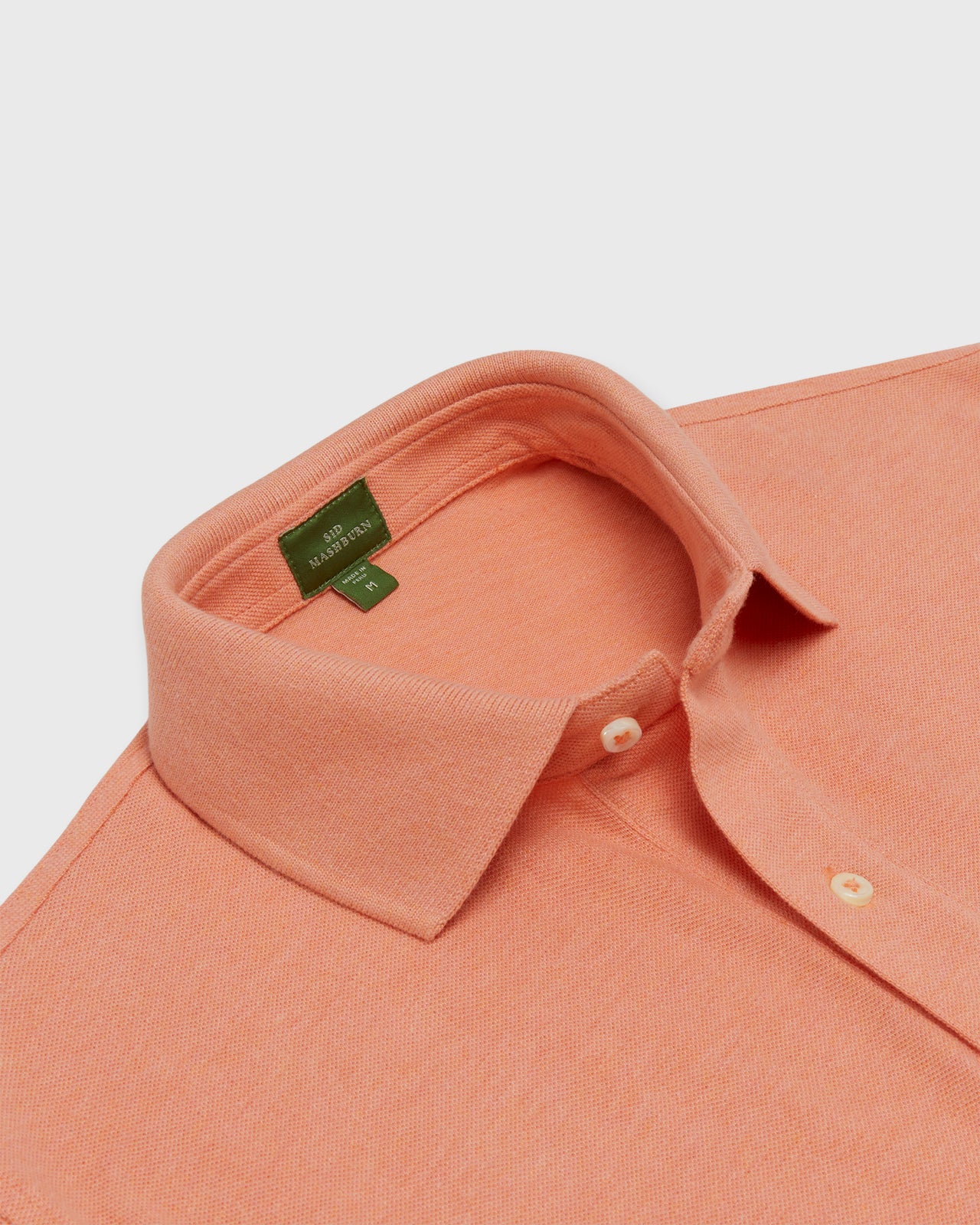 Court Polo in Heather Peach Pima Pique