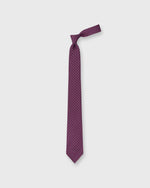 Load image into Gallery viewer, Silk Print Tie in Berry/Sky/Navy Square
