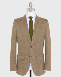 Ghost Rider Jacket in Chocolate/Wheat Herringbone