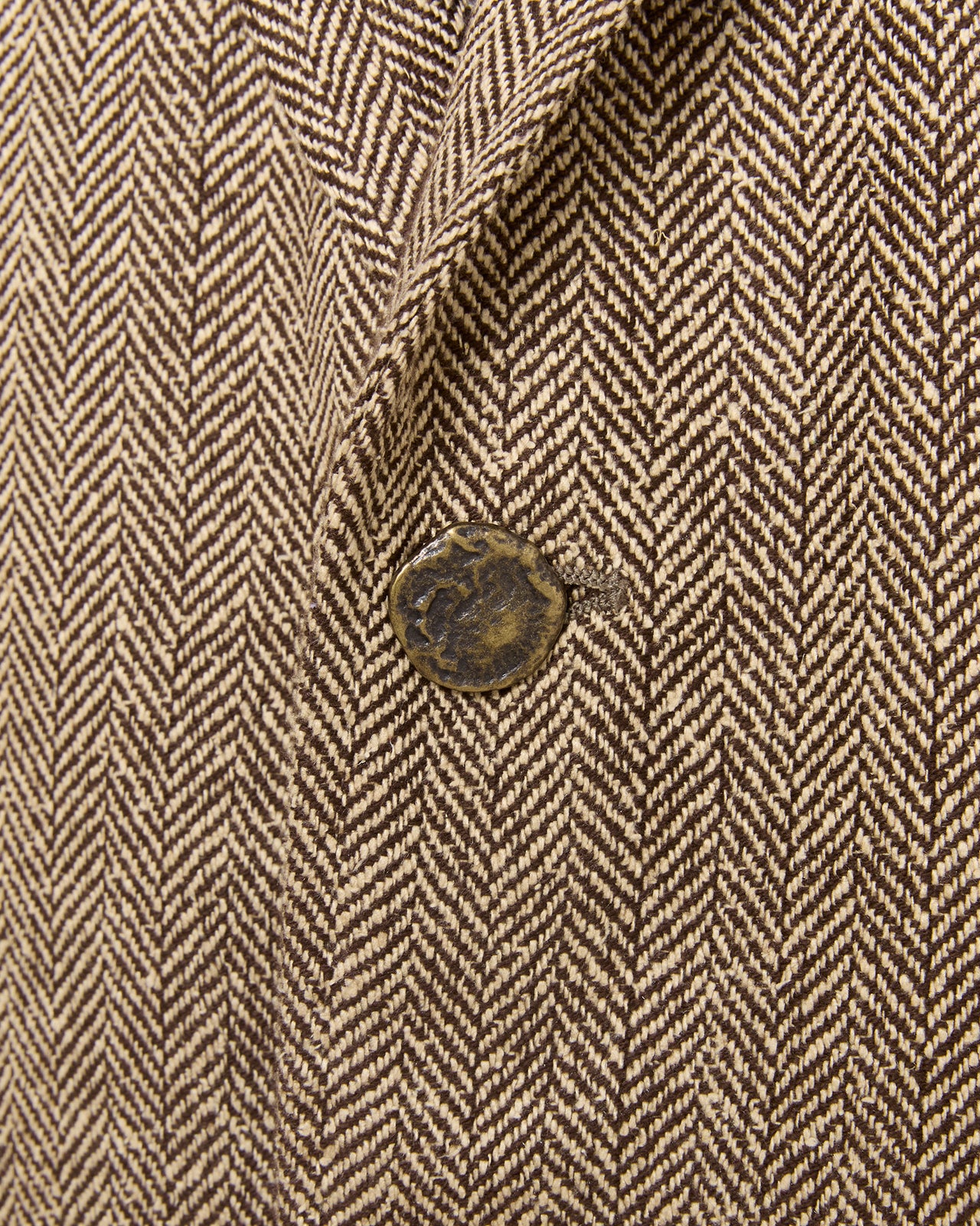 Ghost Rider Jacket in Chocolate/Wheat Herringbone