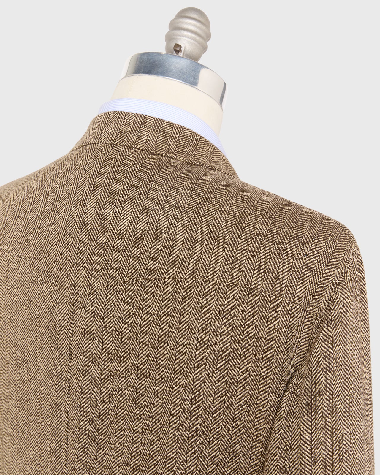 Ghost Rider Jacket in Chocolate/Wheat Herringbone