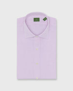 Load image into Gallery viewer, Spread Collar Dress Shirt in Pink Graph Check Poplin
