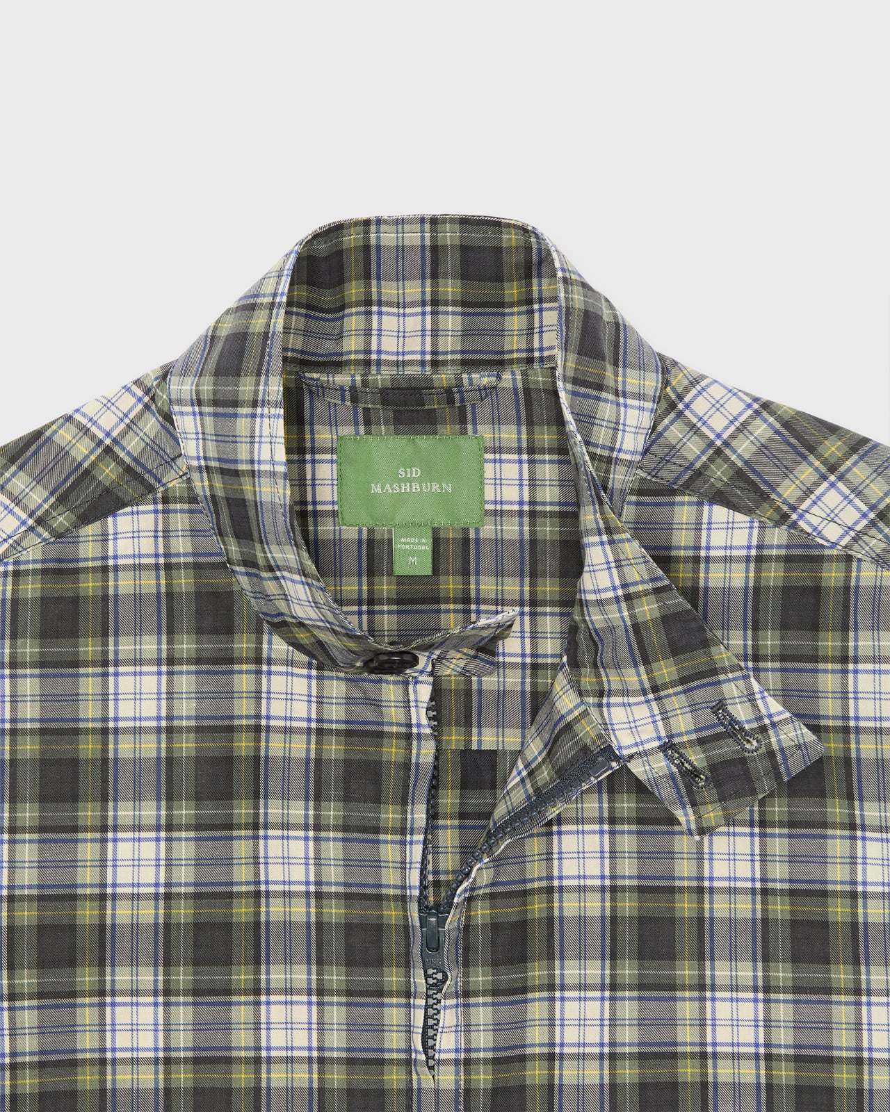 Harrington Jacket in Gordon Dress Tartan Dry Wax Poplin