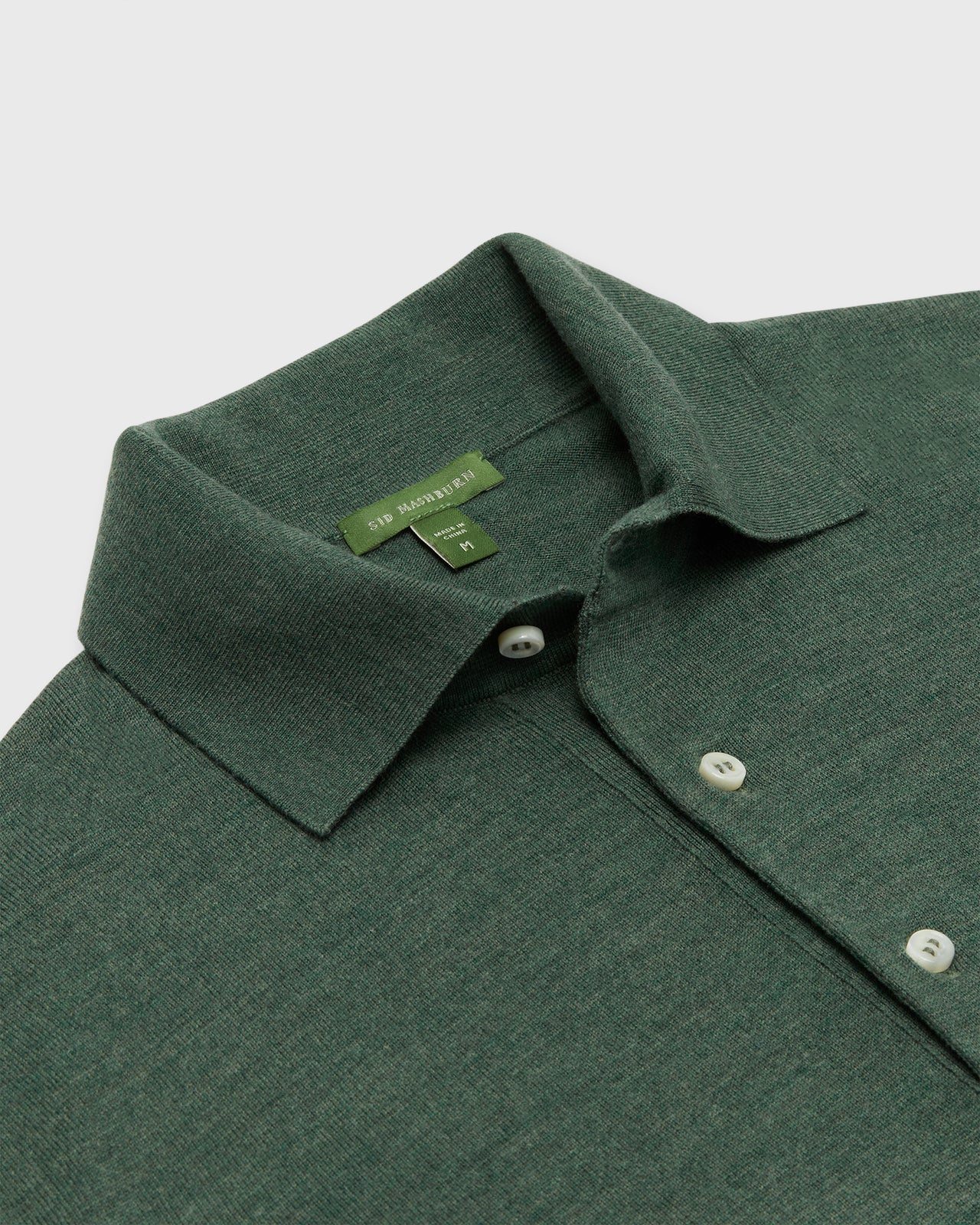 Hyannis Polo Sweater in Lovat Escorial Wool