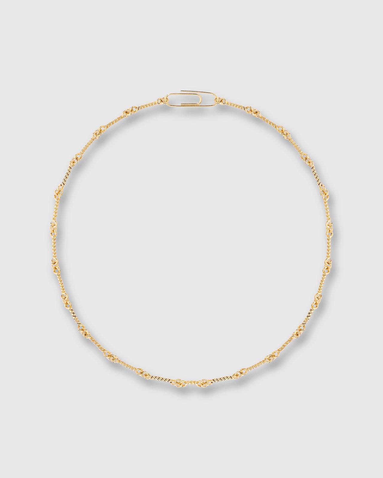 Twisted Chain Necklace in Gold