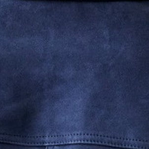 Safari Jacket in Bright Navy Suede