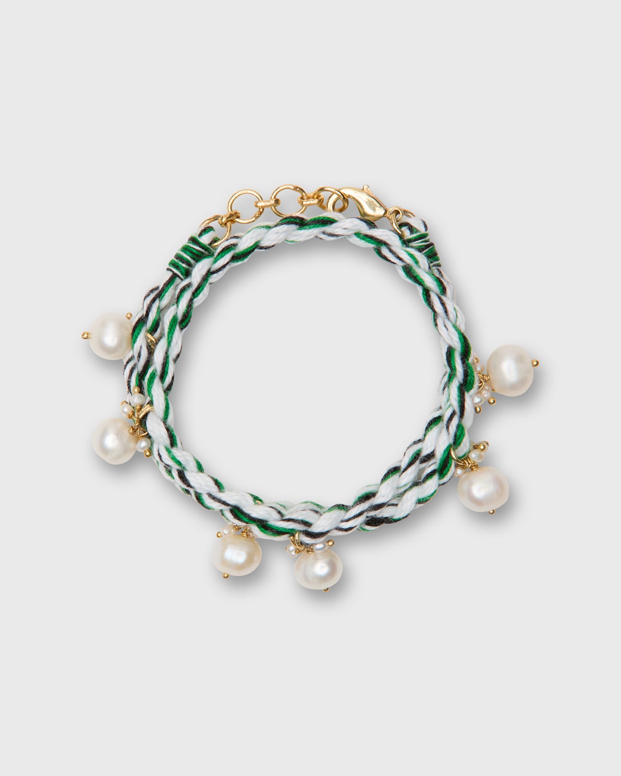 Pearl Jam Bracelet in Green/White